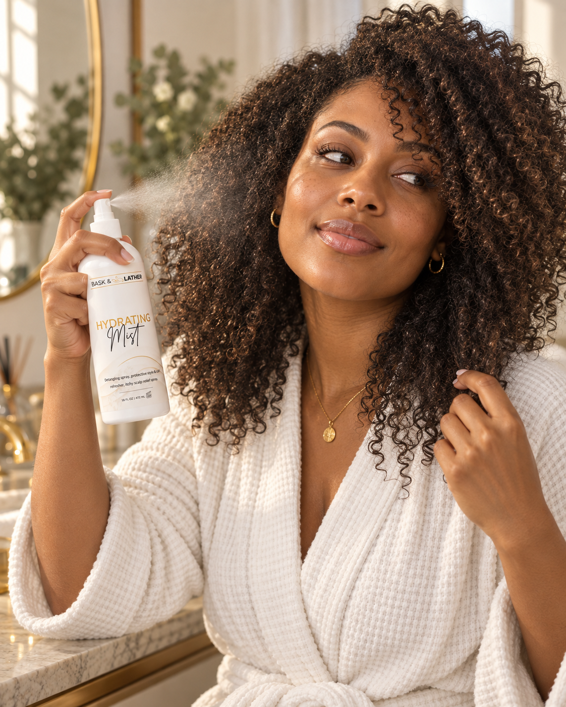 Bask & Lather Hydrating Hair Mist
