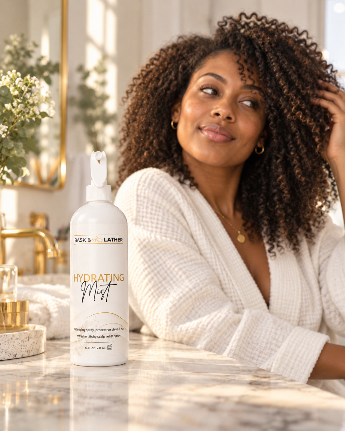 Bask & Lather Hydrating Hair Mist