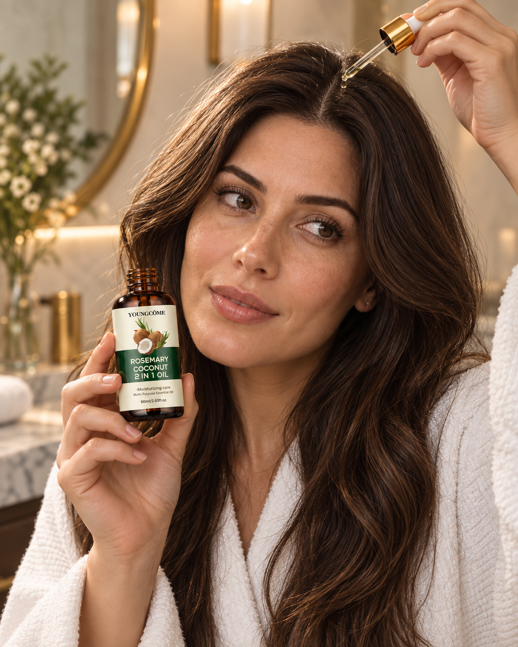 YOUNGCOME Rosemary Coconut 2-in-1 Hair Oil