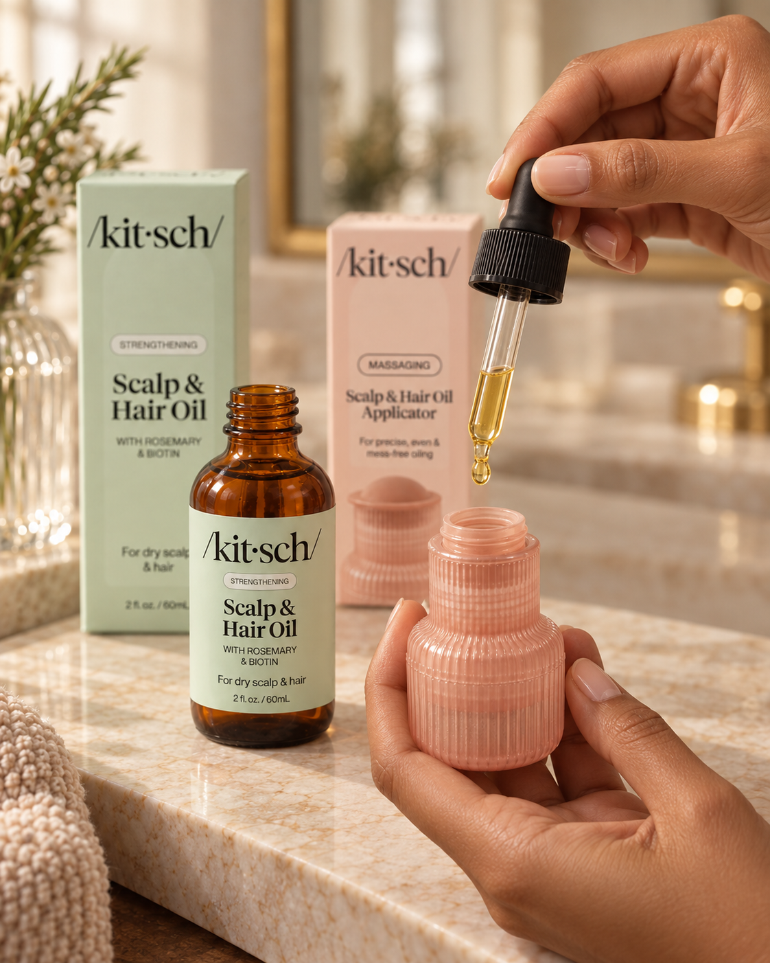Scalp Oil Applicator + Biotin Oil Bundle