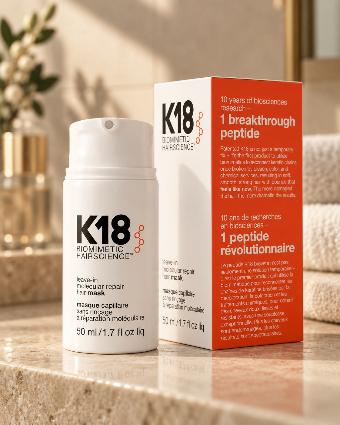 K18 Leave-In Molecular Repair Hair Mask
