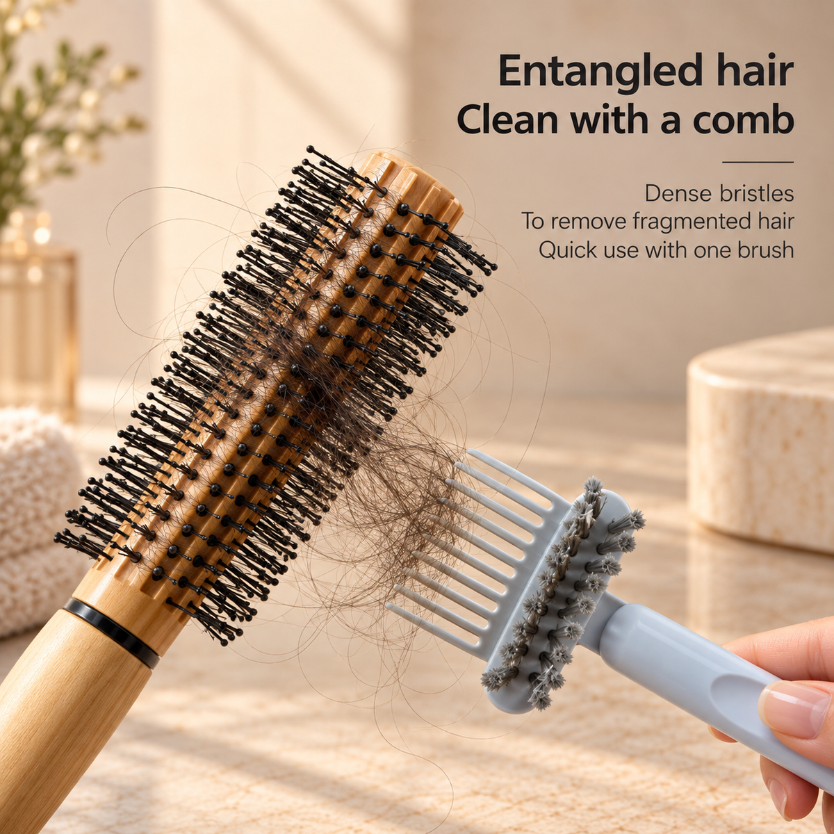 2 In1 Comb Cleaner Delicate Cleaning Hair Brush